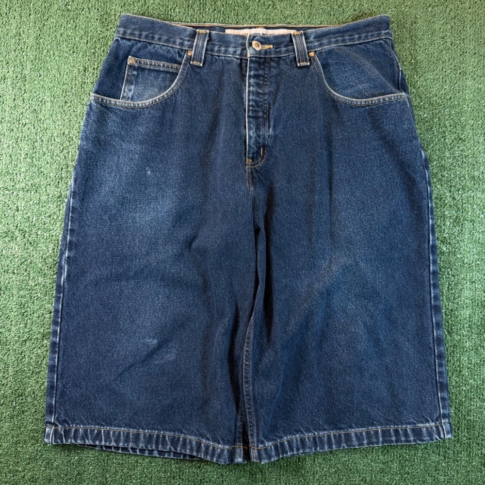 Anchor Blue Beyond Baggy Shorts Mens 34 Blue Good Vintage Y2K Denim Skater